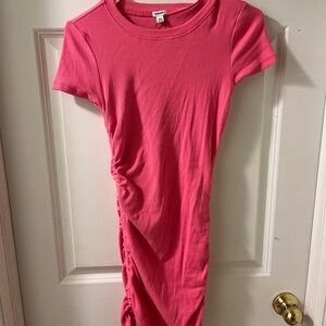 Garage: body-con dress with ties on both sides to adjust the length.